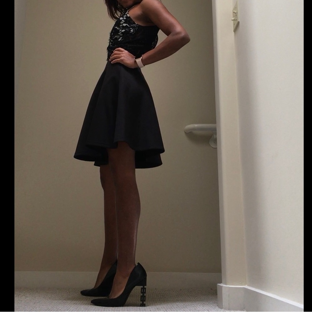 White House | Black Market: Black and white dress!